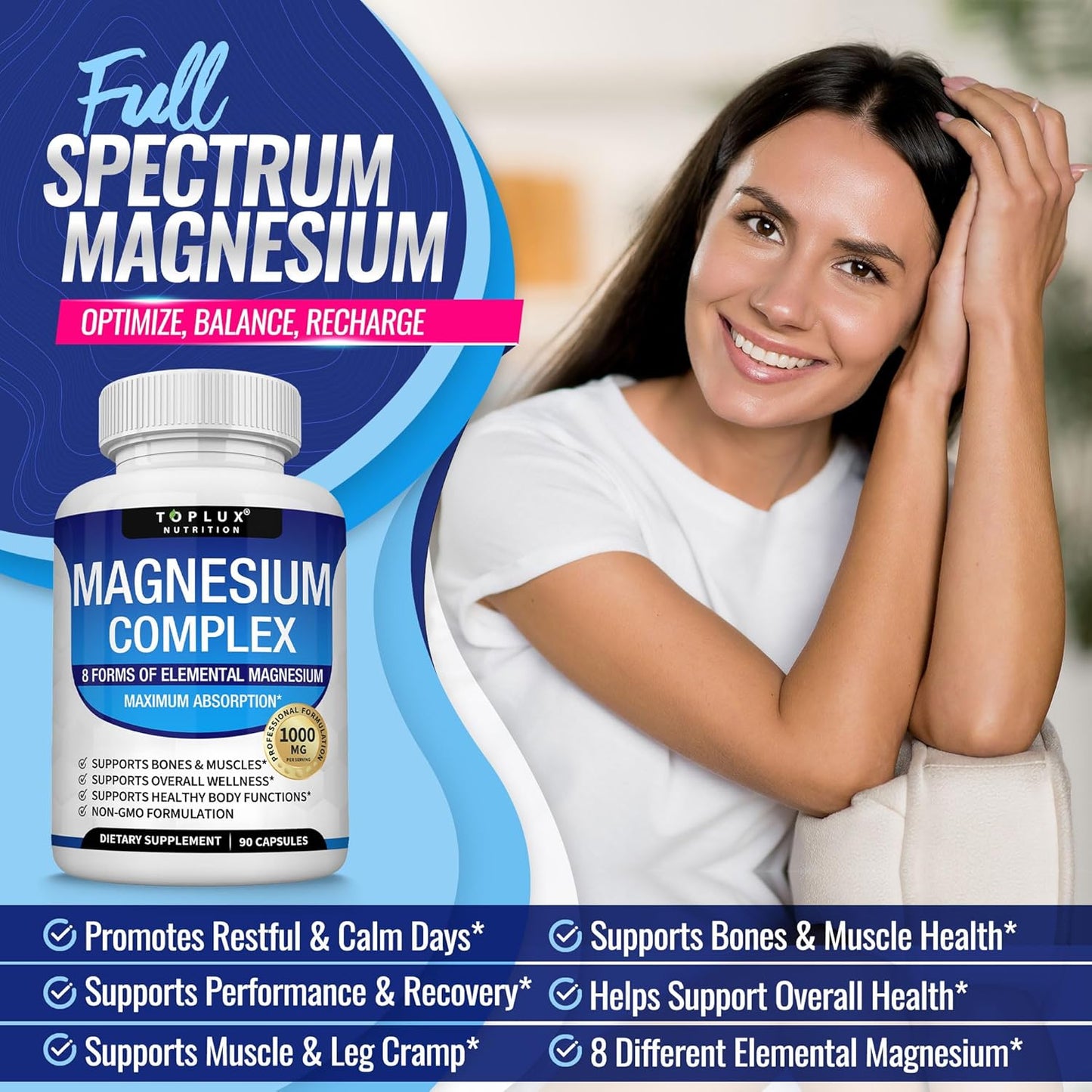 Unlock Total Body Wellness with 8-in-1 Advanced Magnesium Complex