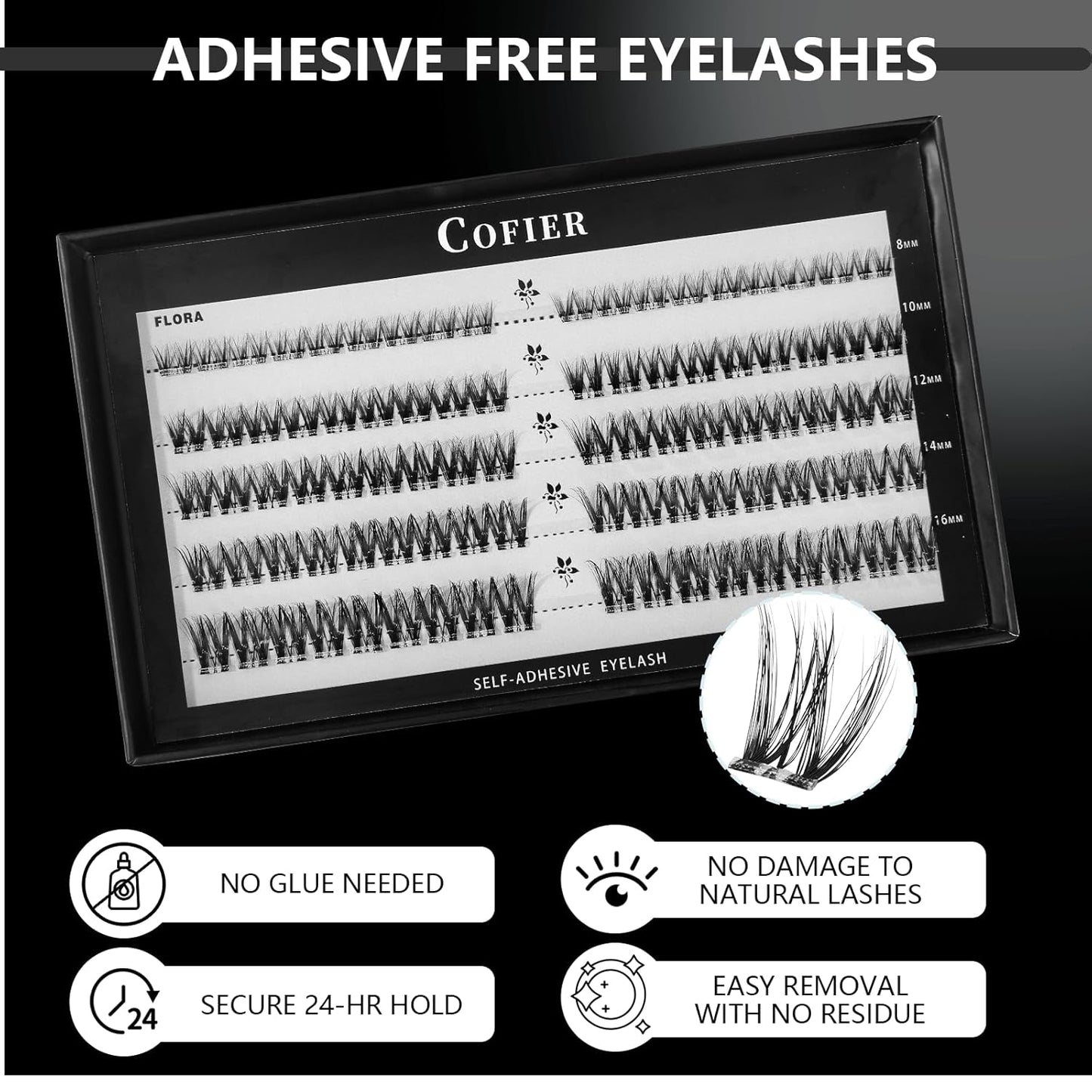 No-Glue Press-On Eyelash Extensions: Professional Look in 3 Seconds