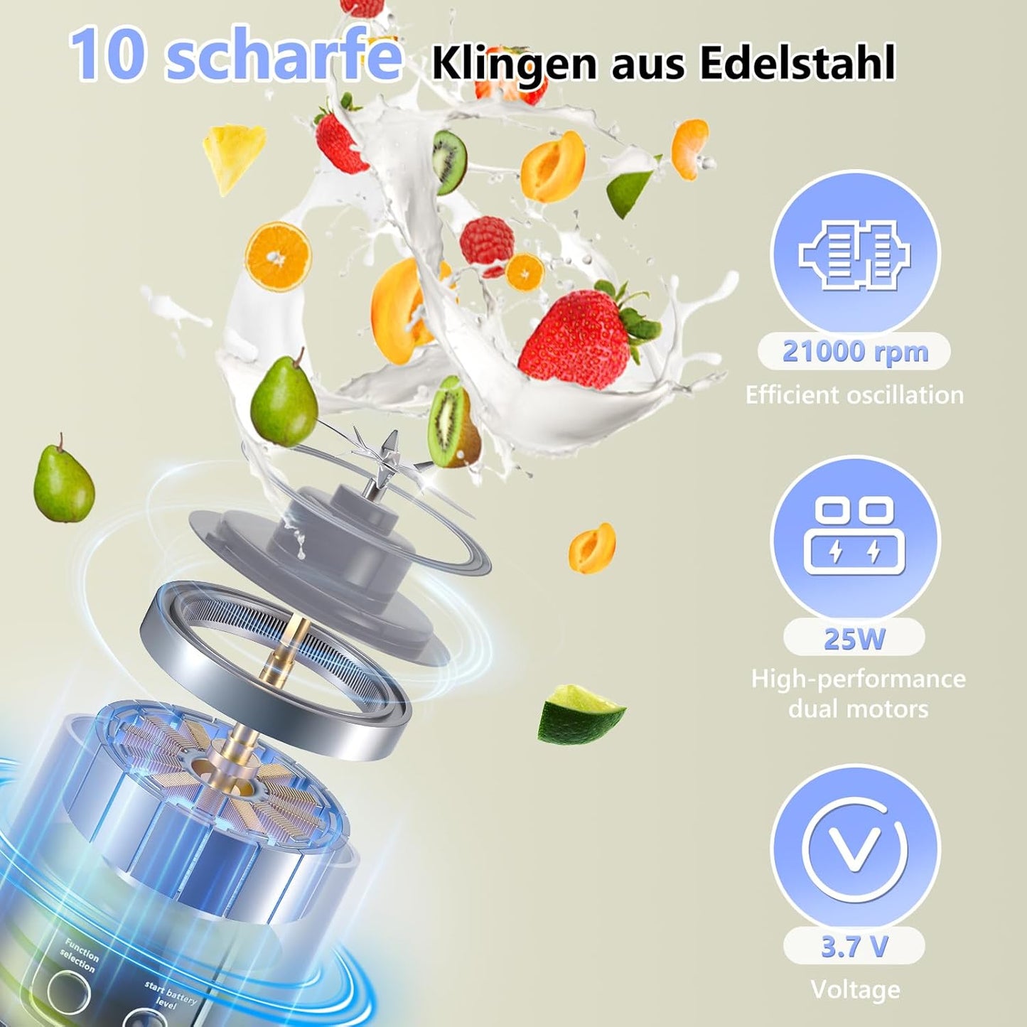 Fresh Smoothies Anywhere: Ultra-Powerful Portable Blender