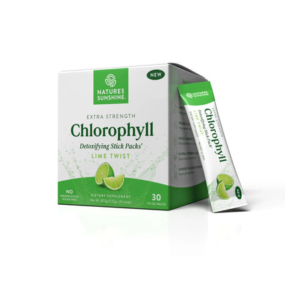 Extra Strength Chlorophyll Lime Twist Sticks for Daily Detox & Fresh Confidence