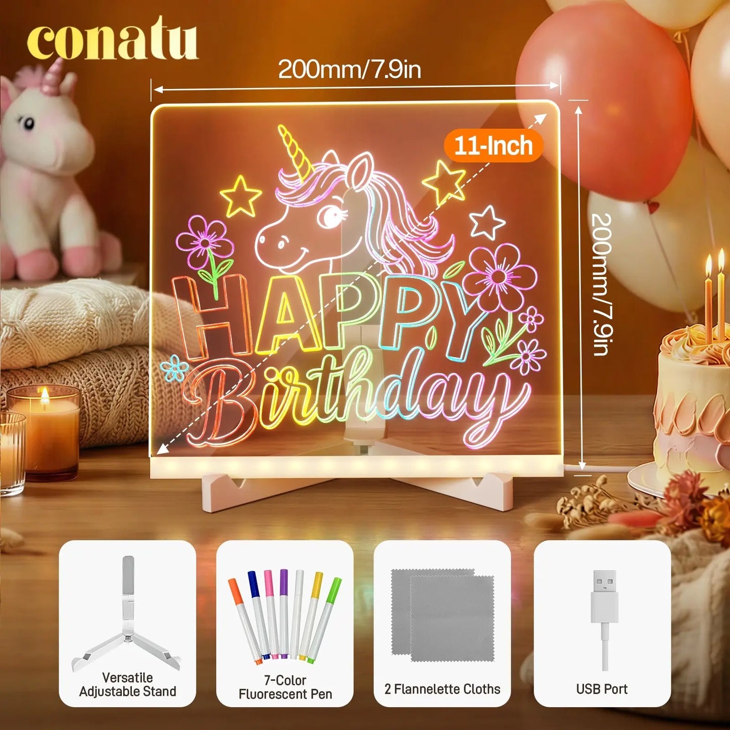Light-Up Acrylic Drawing Board That Makes Every Kid’s Art Glow